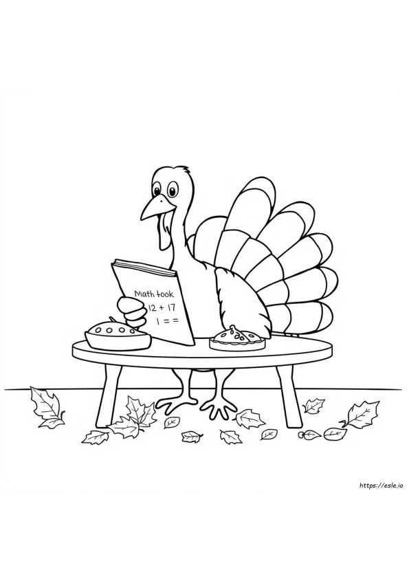 Lembar Mewarnai Perkalian Thanksgiving