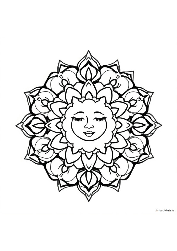 Eenvoudige Mindfulness Kleurplaat