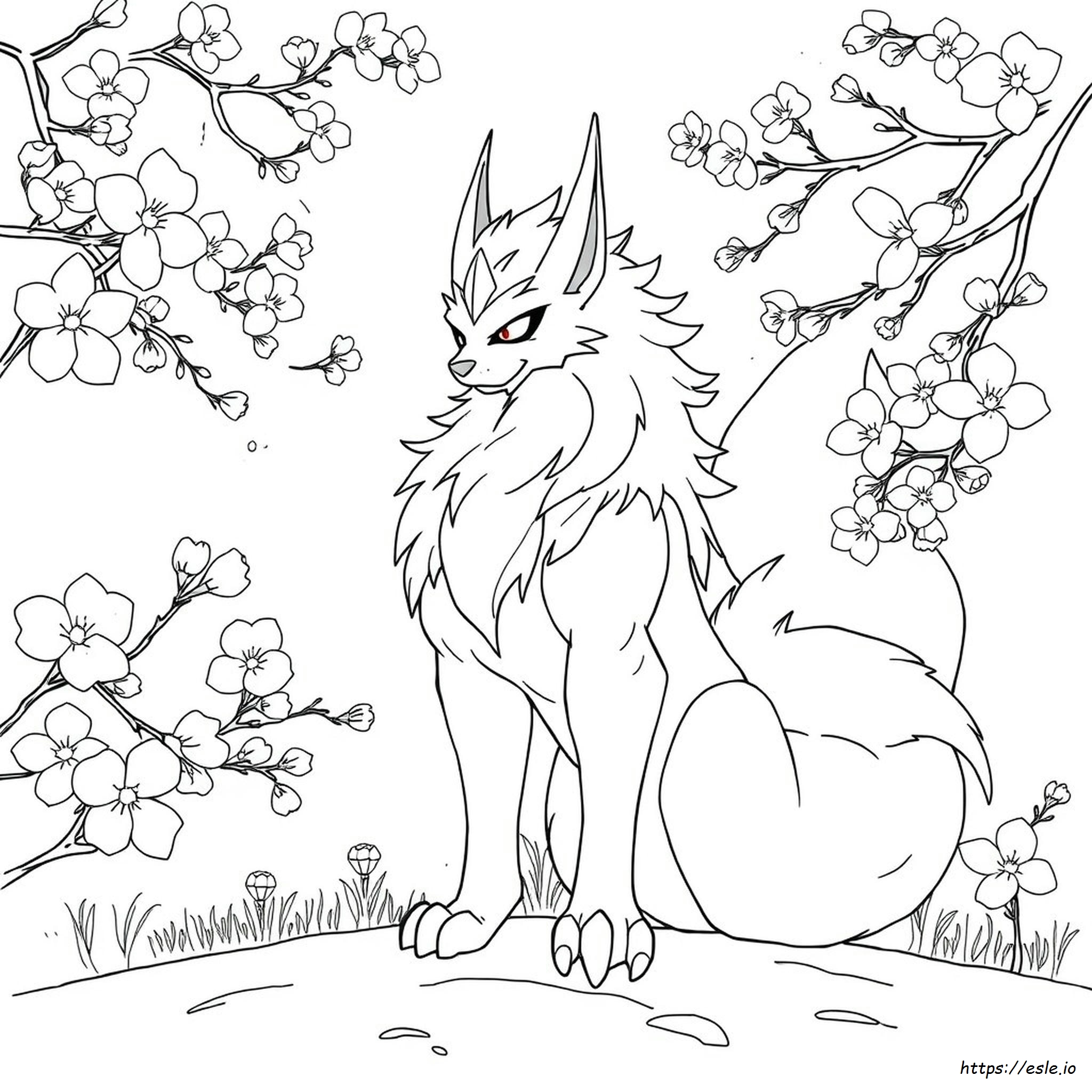 Kurama Coloring Pages