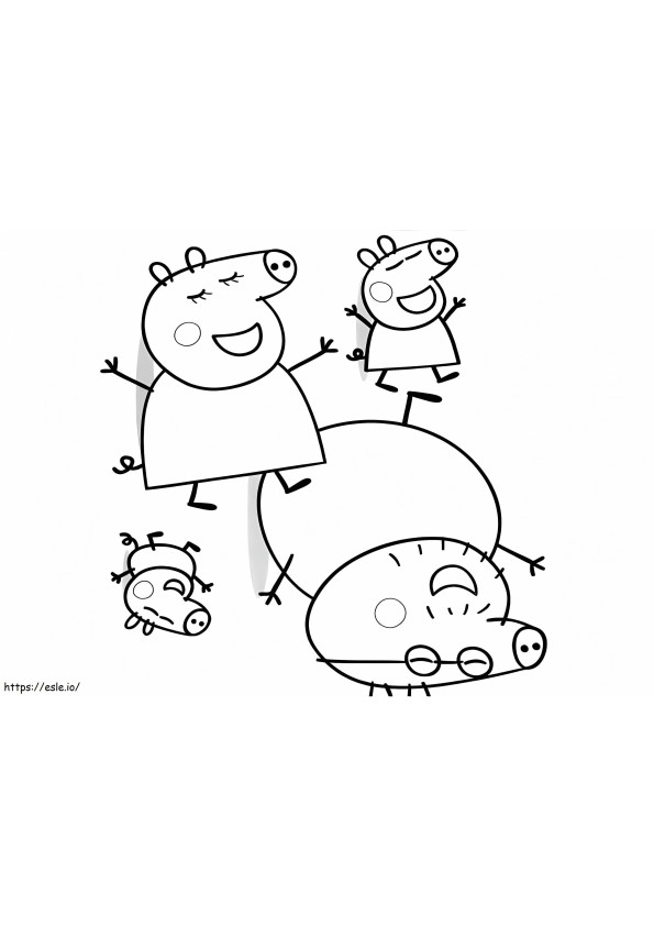Peppa Pig 4 1 coloring page