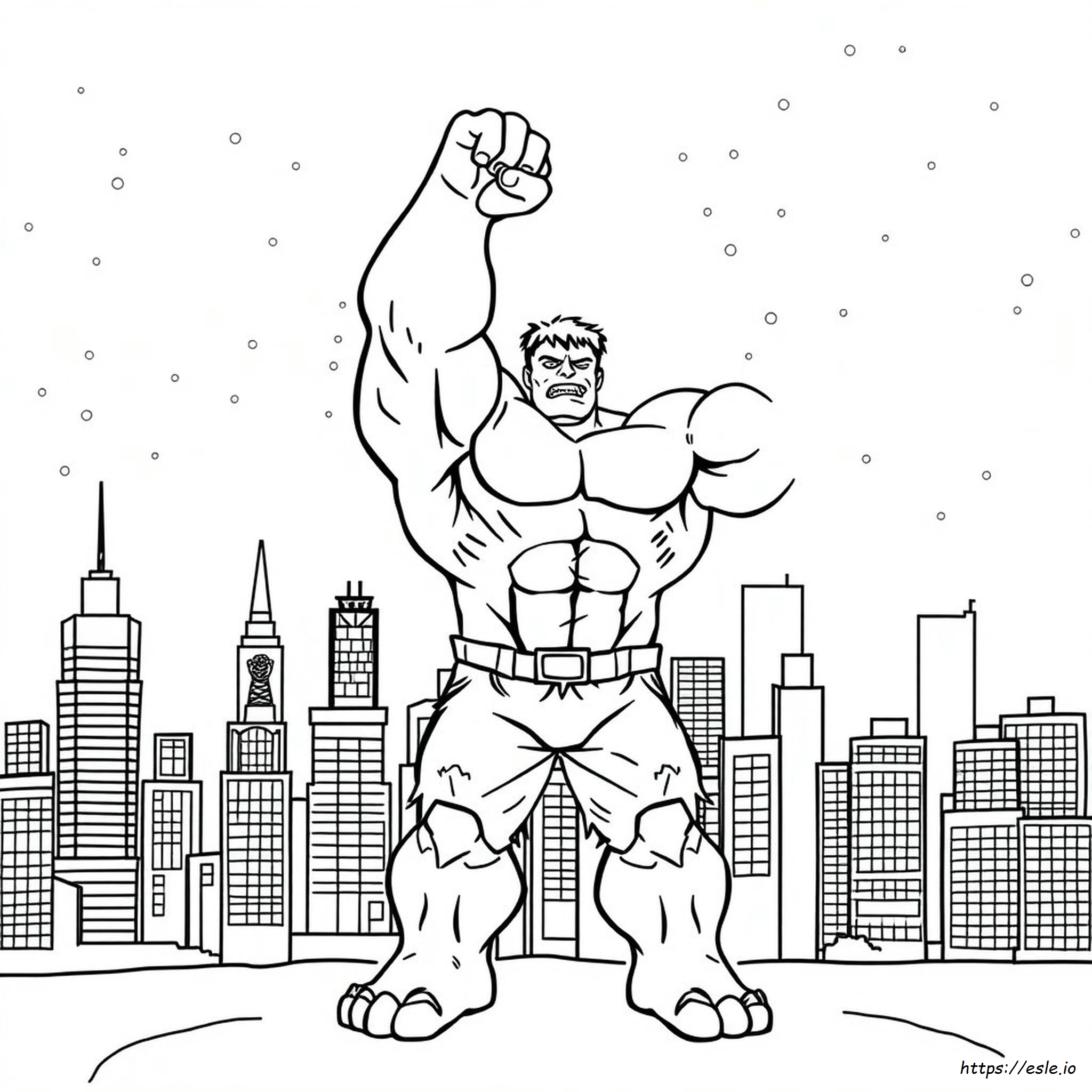 Hulk Ausmalbilder Schwarz-Weiss