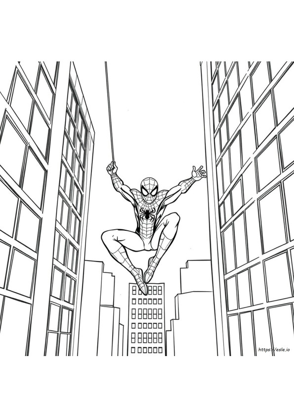 Planșe De Colorat Spiderman Simple