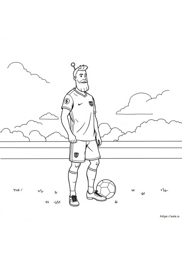 Halaman Mewarnai Virgil Van Dijk