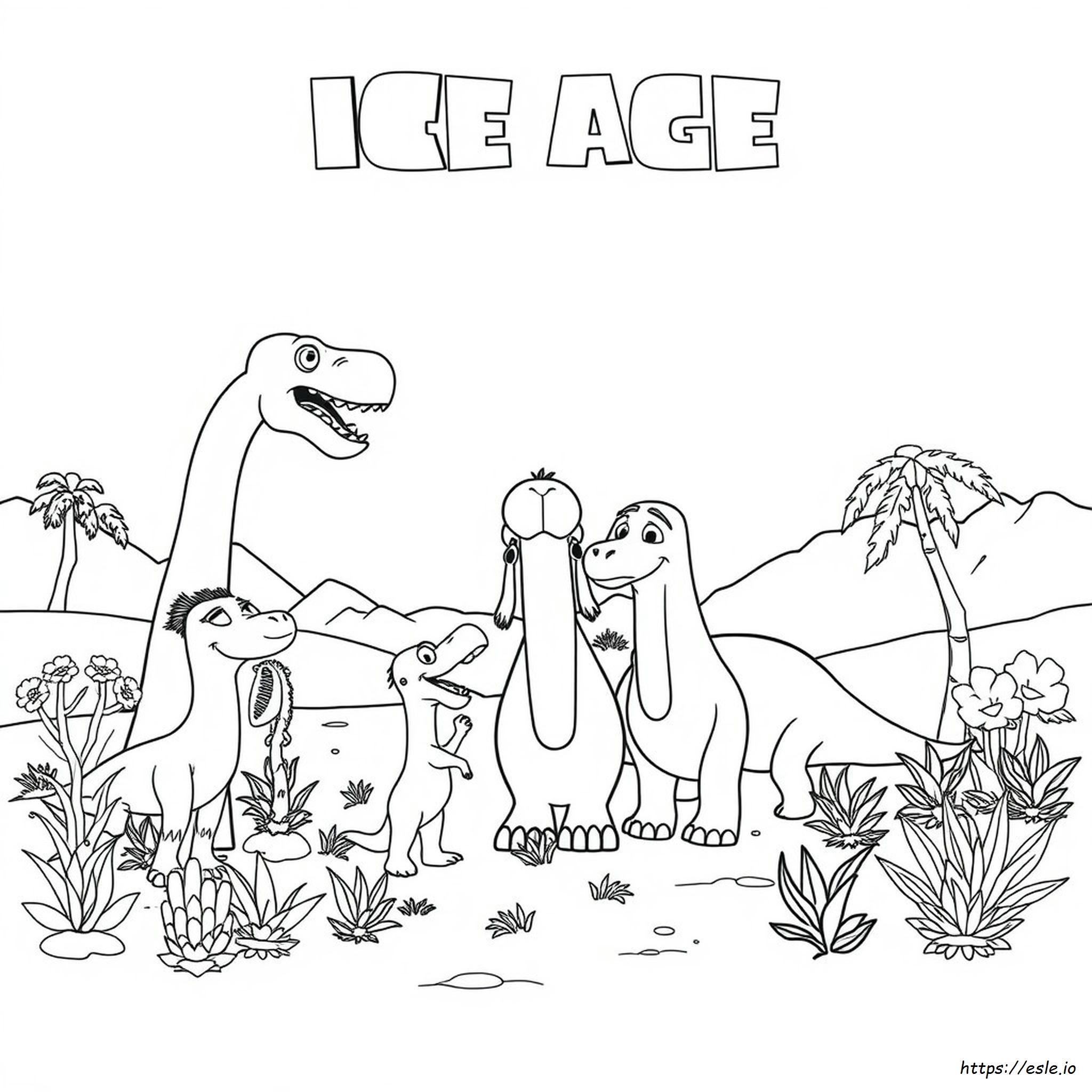 Ice Age 3 Dämmerung Der Dinosaurier Ausmalbilder
