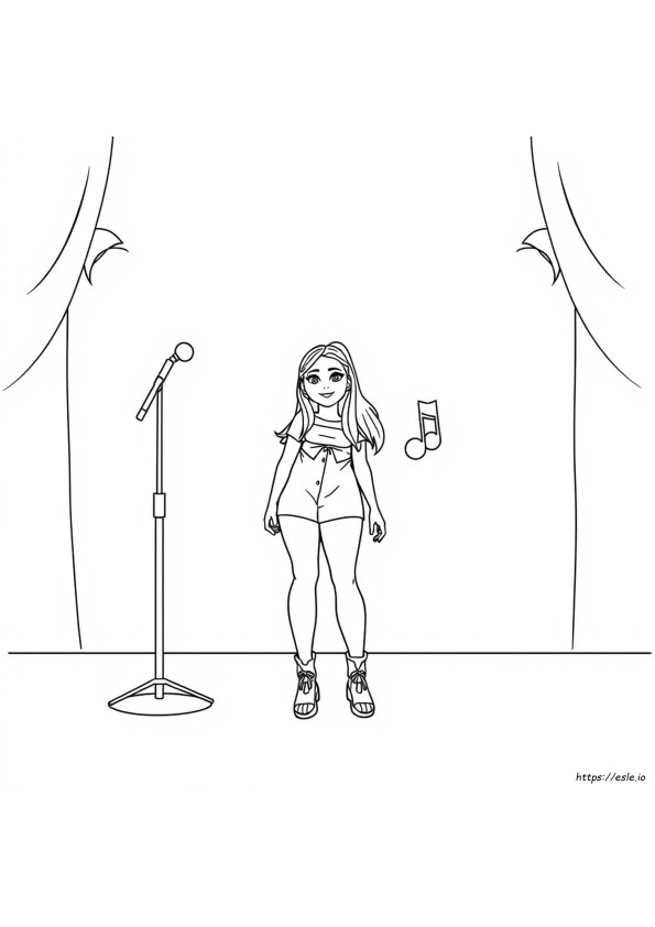 Drawing Ariana Grande Coloring Pages