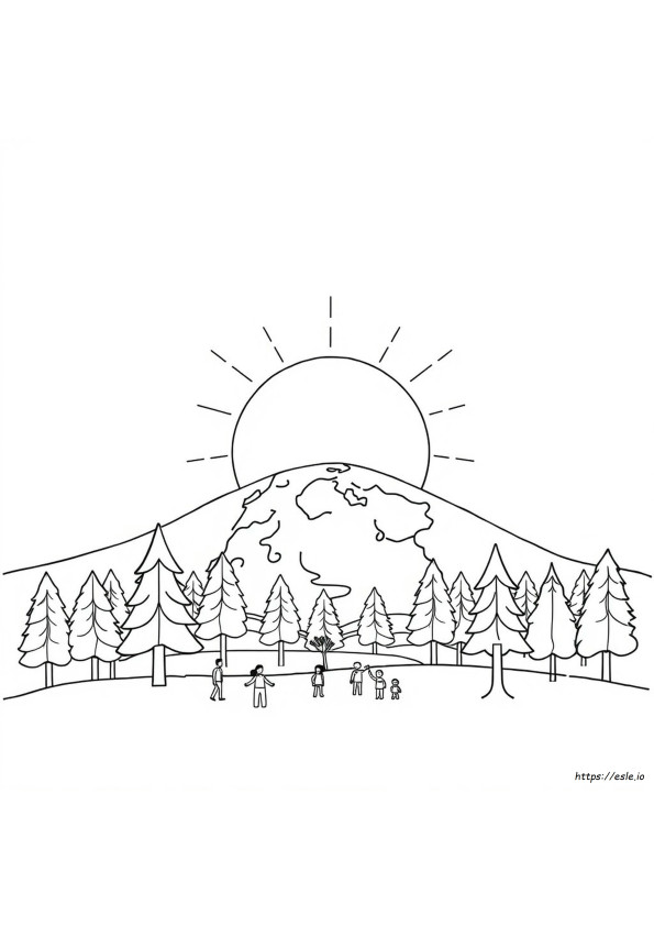 Halaman Mewarnai Solstice