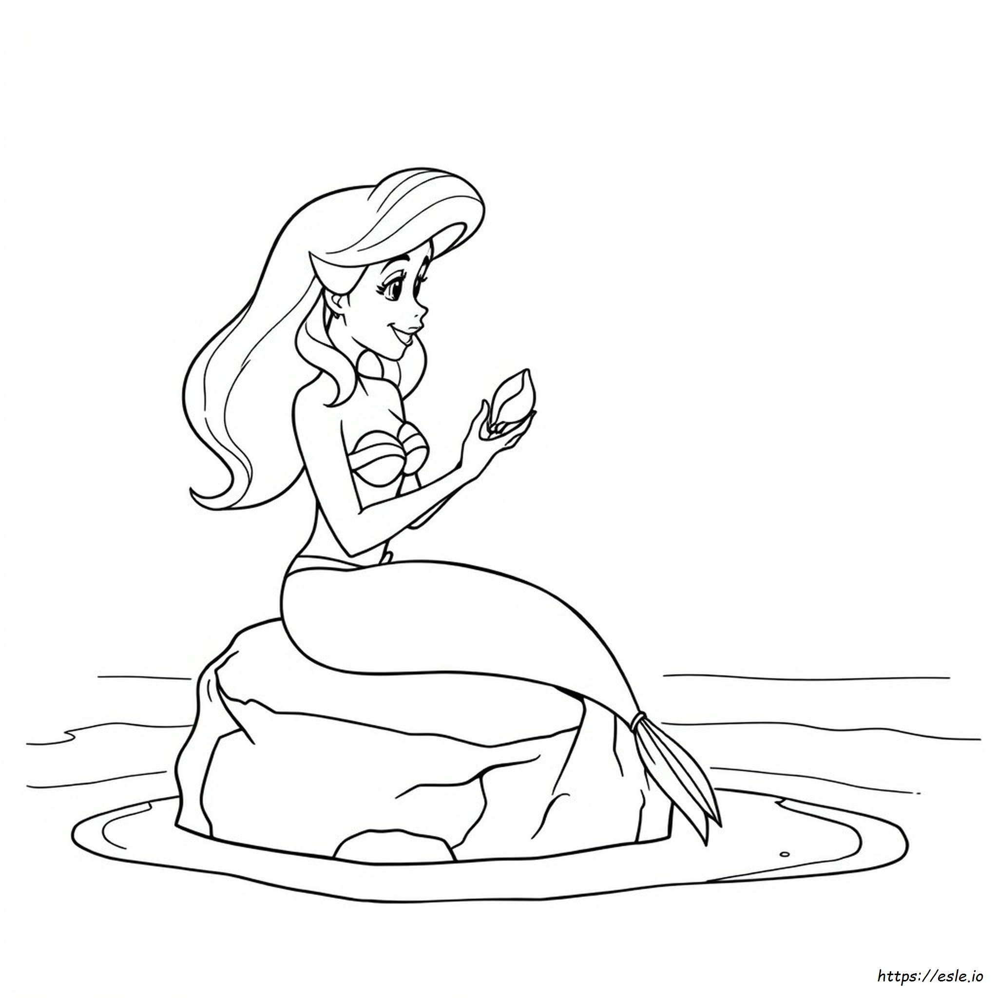 Páginas Para Colorear De La Princesa Disney Ariel Imprimibles