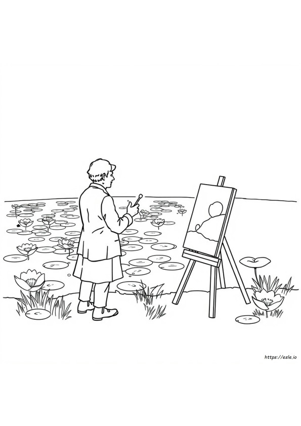 Monet Gambar Mewarnai