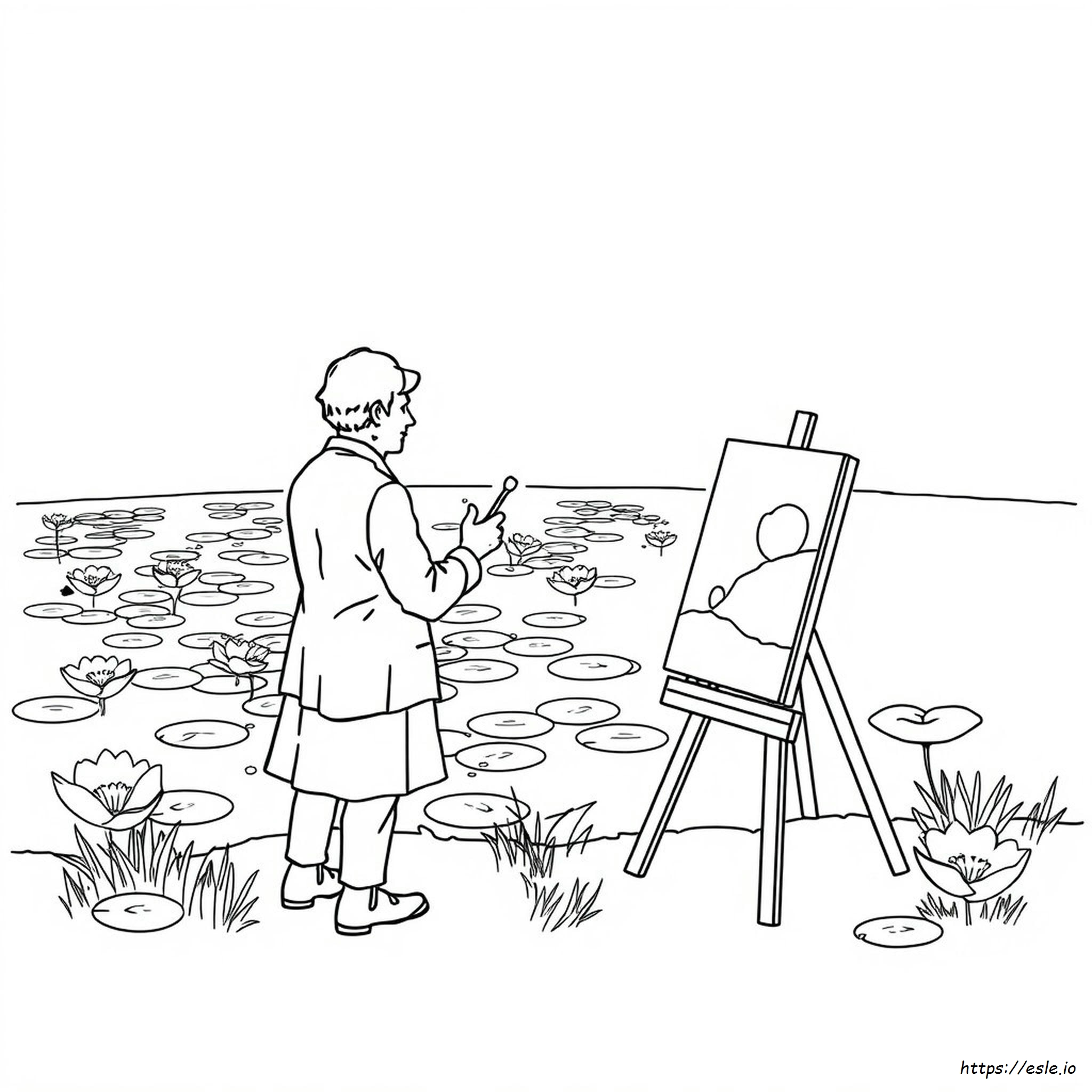 Monet Para Colorear
