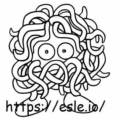 Tangela coloring page