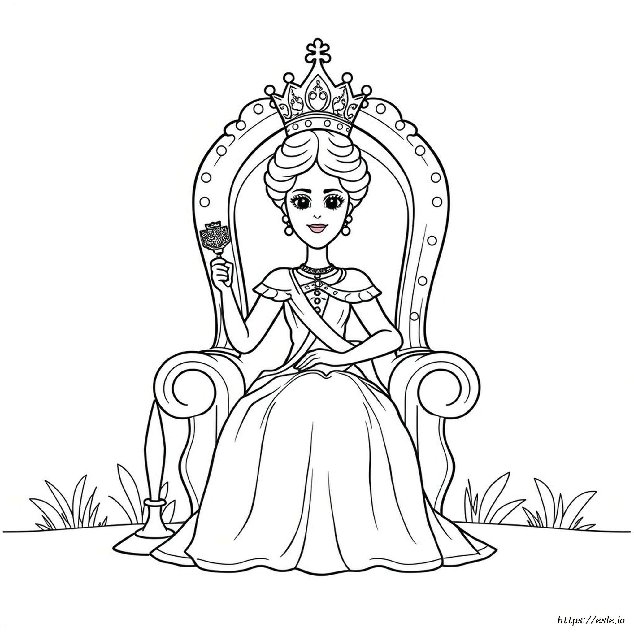Queen Colouring Pages Free