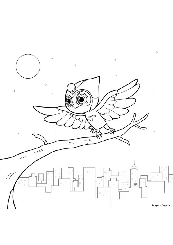 Gambar Mewarnai Owlette Pj Masks