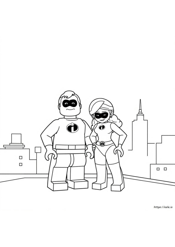Lego Incredibles Coloring Pages