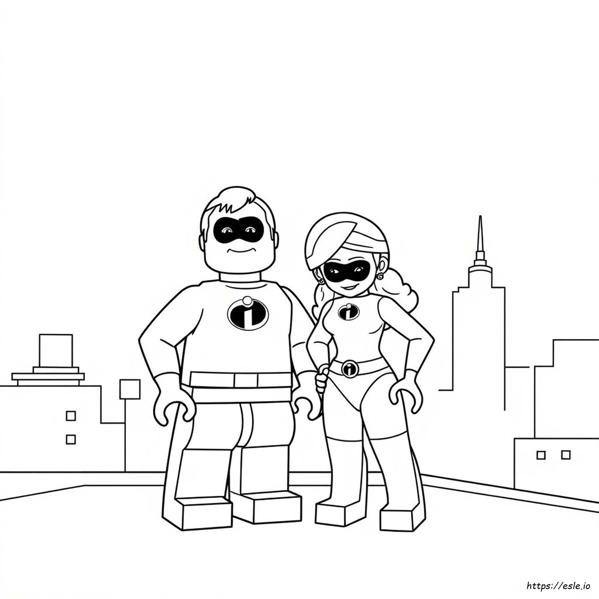 Lego Incredibles Coloring Pages