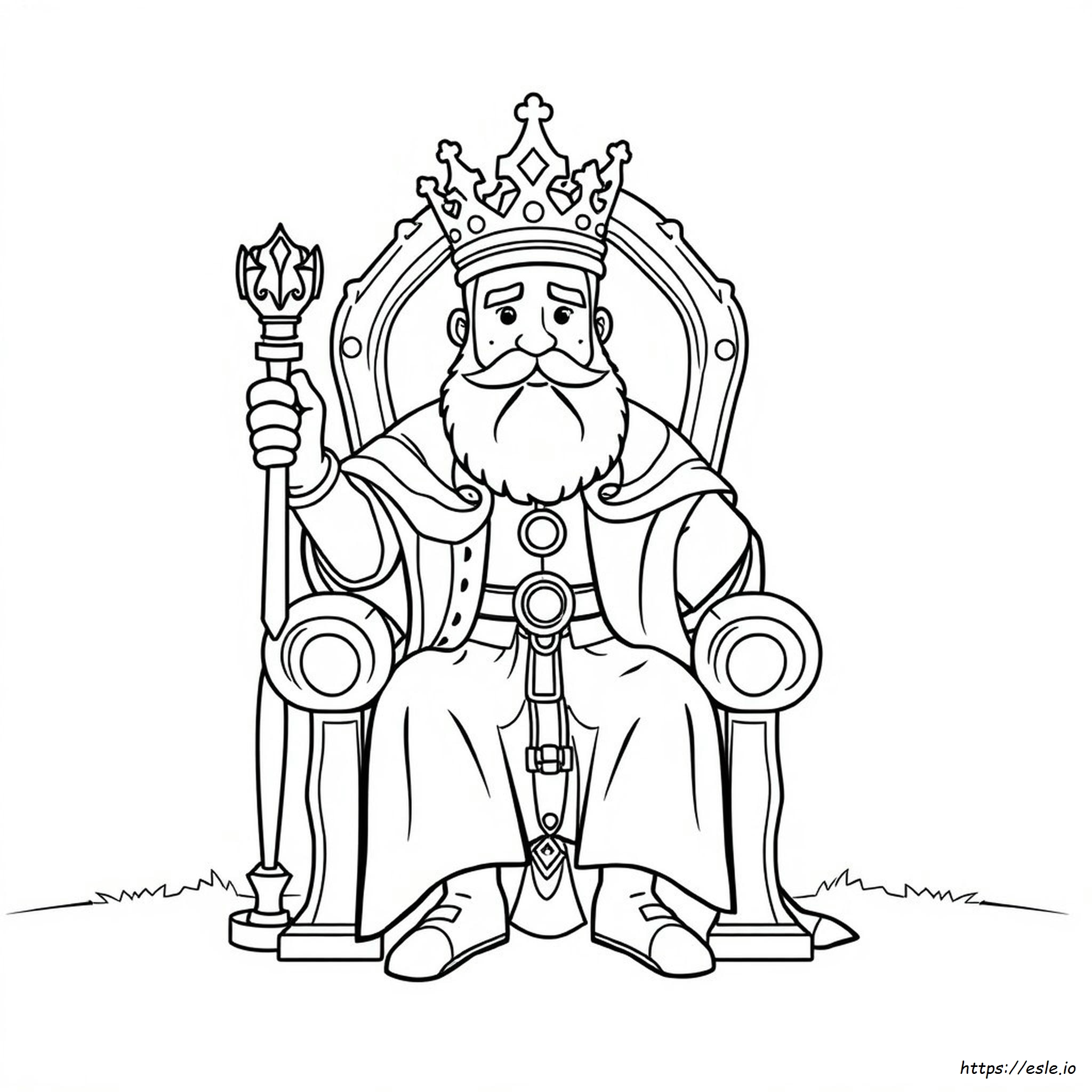 Coloring Page Of King