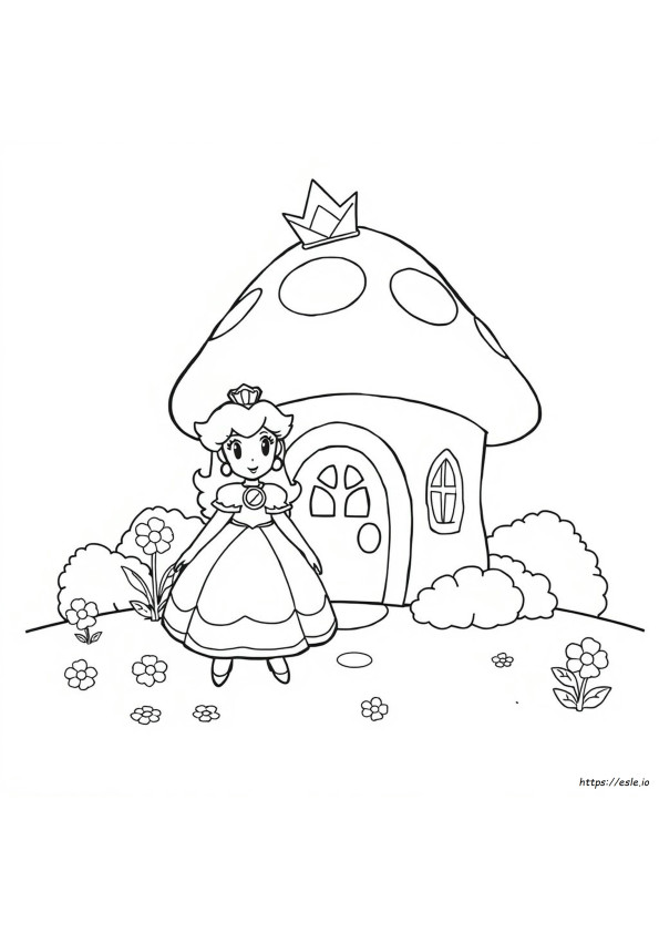 Immagini Della Principessa Peach Da Colorare