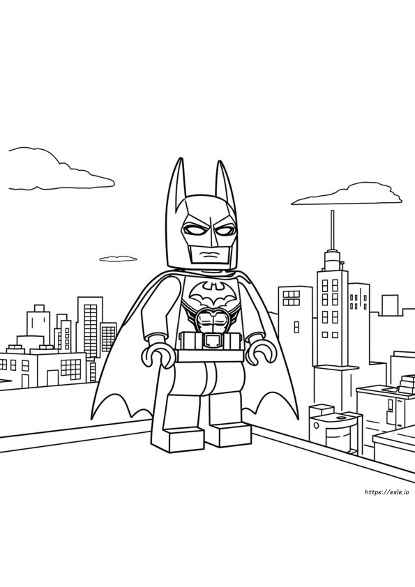 Easy Lego Batman Coloring Pages