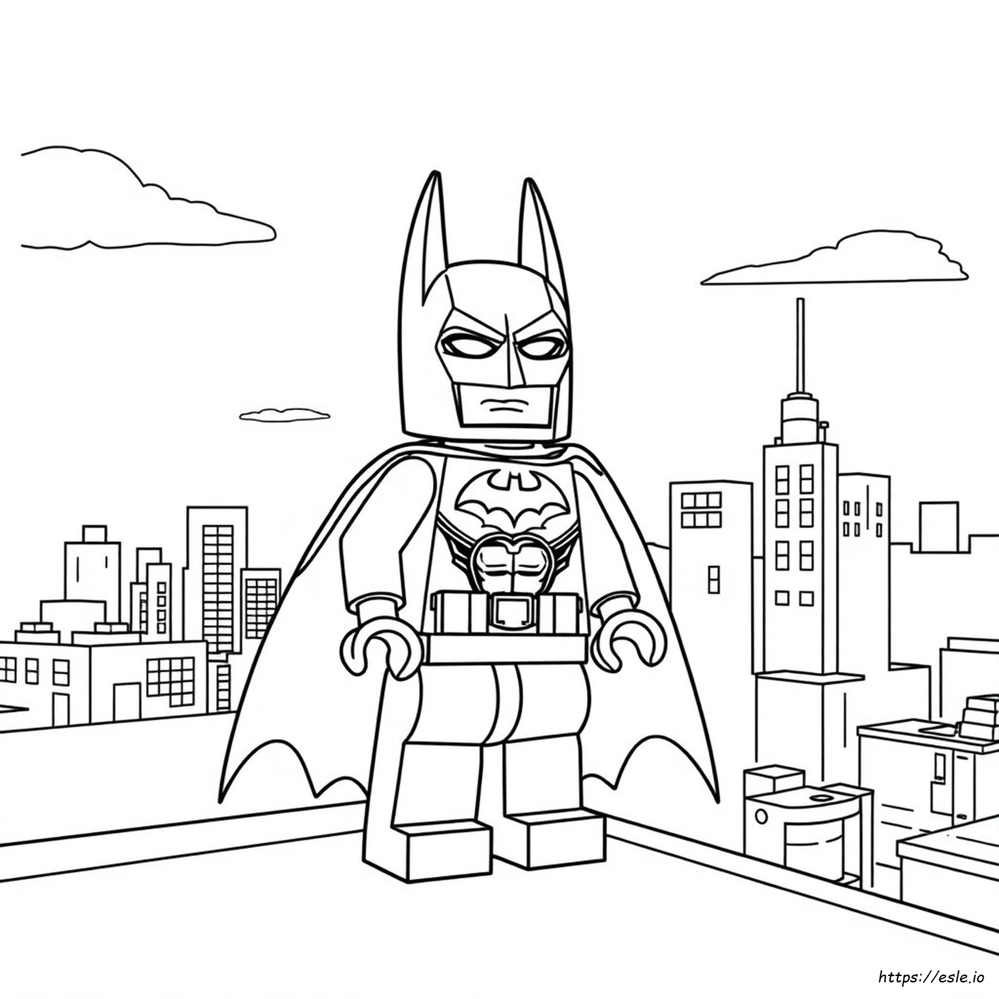 Easy Lego Batman Coloring Pages