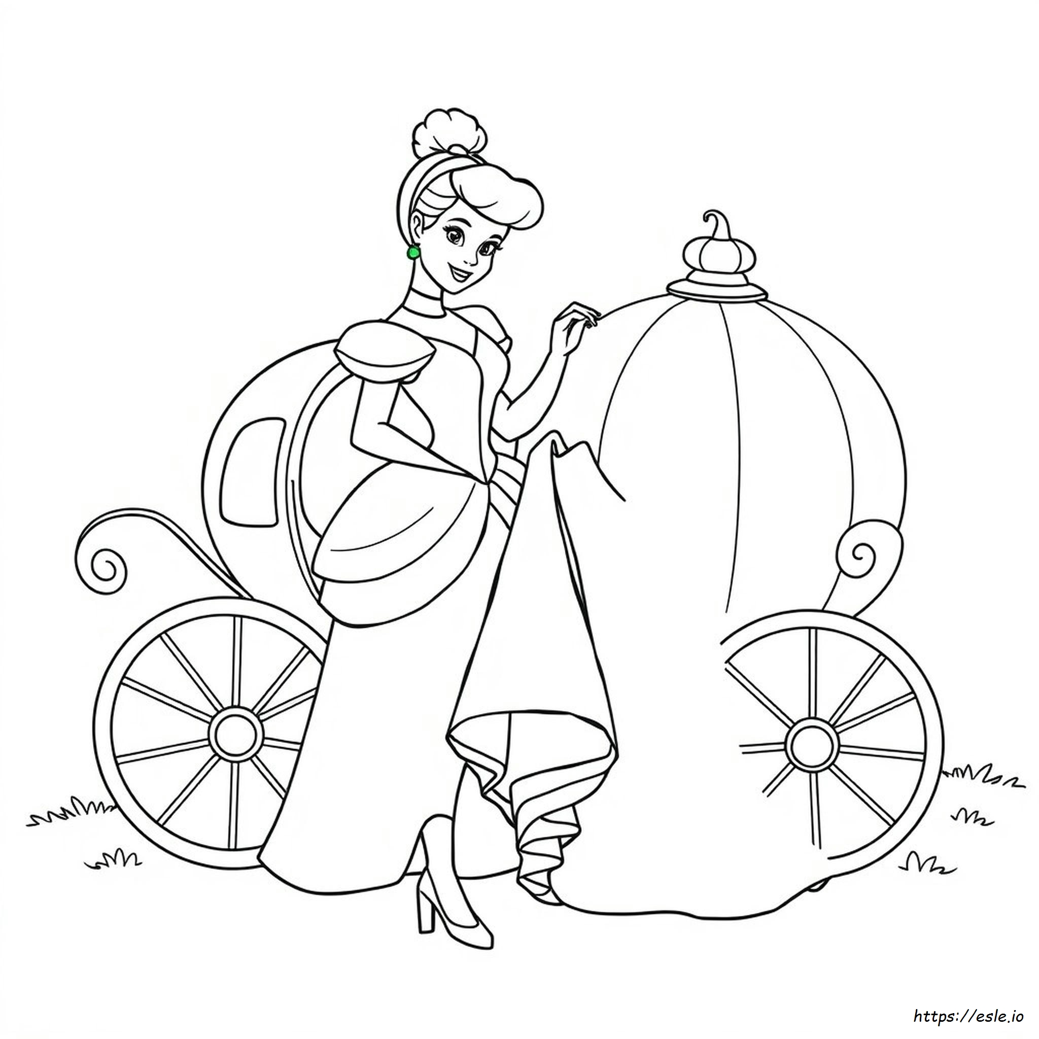 Vestito Di Cenerentola Da Colorare