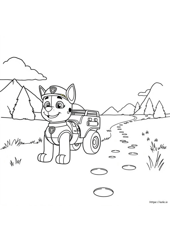 Paw Patrol Raksasa Halaman Mewarnai
