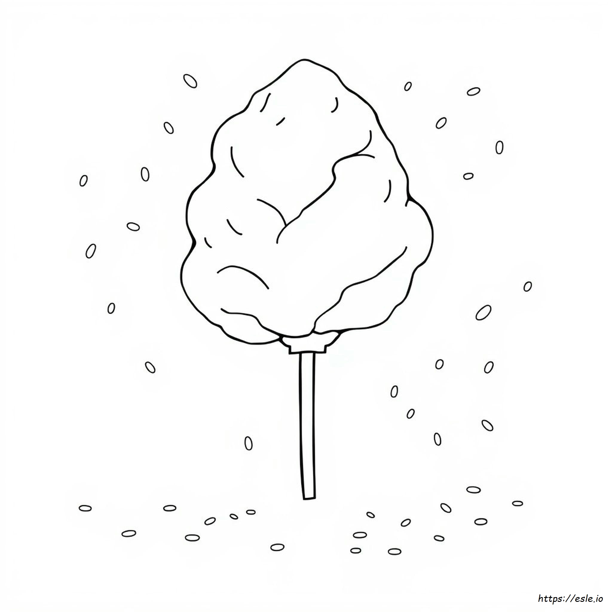 Cotton Candy Colouring Pages