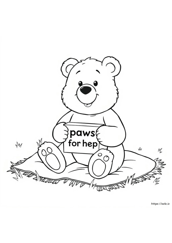 Pudsey Bear Para Colorir Grátis