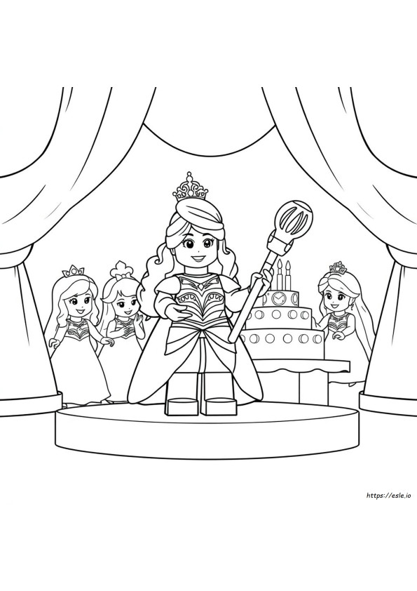 Lego Disney Princess Coloring Pages