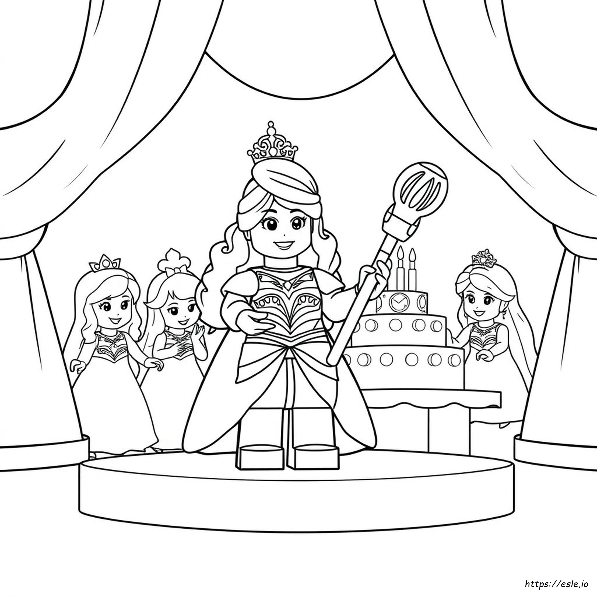 Lego Disney Princess Coloring Pages