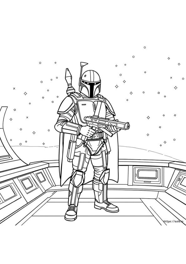 Mandalorian Gambar Mewarnai