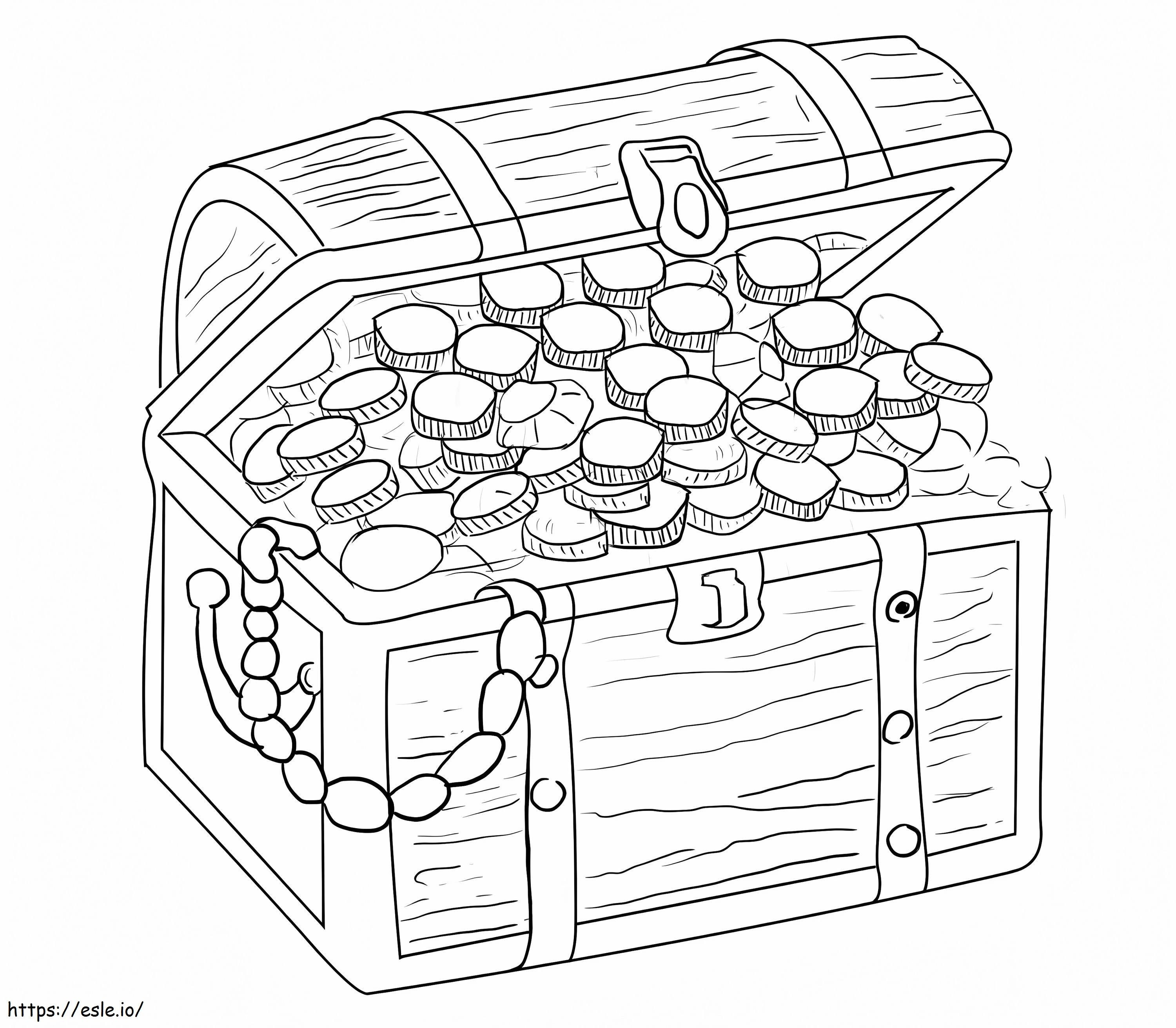 Treasure Chest 2 coloring page