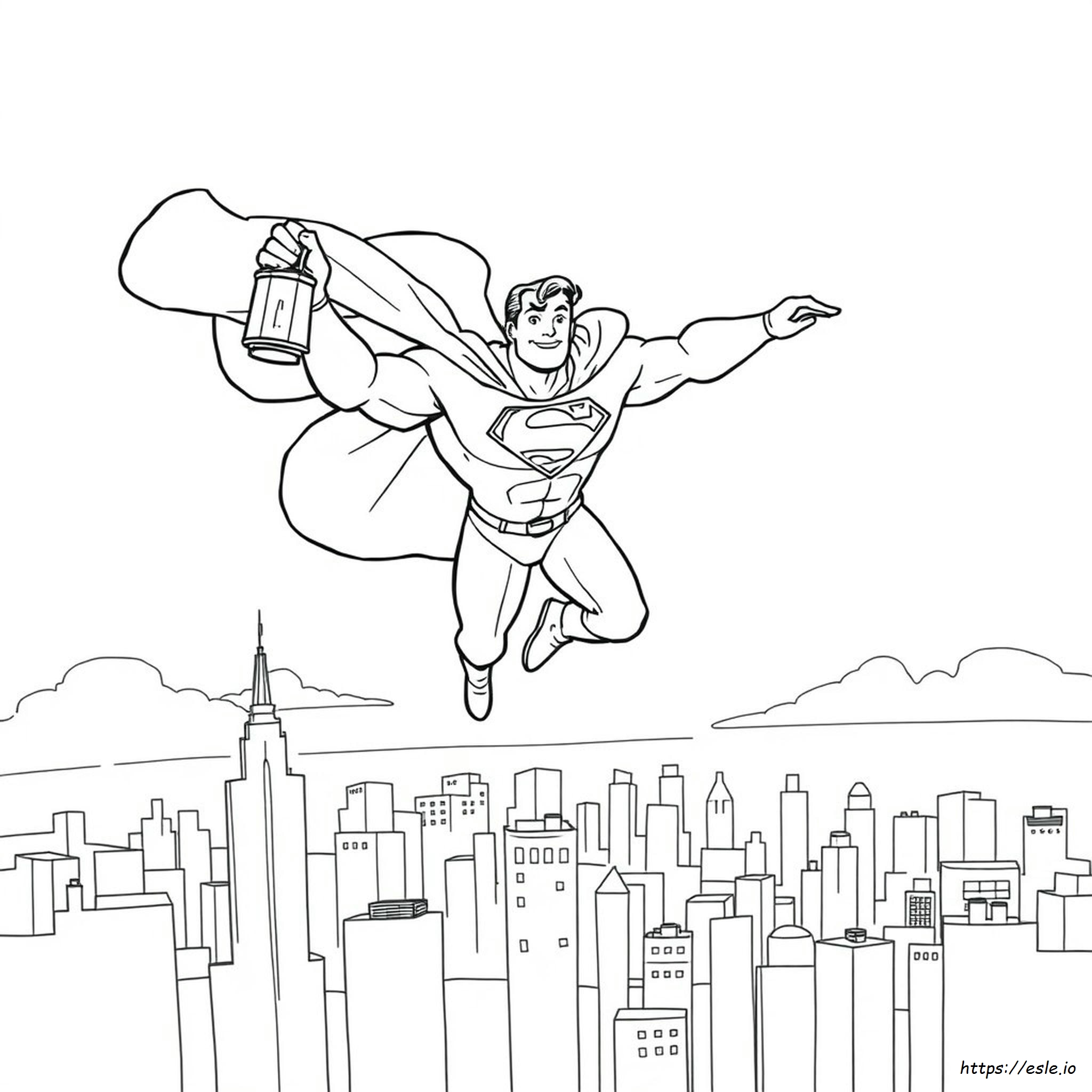 Superman Cartoon Coloring Pages