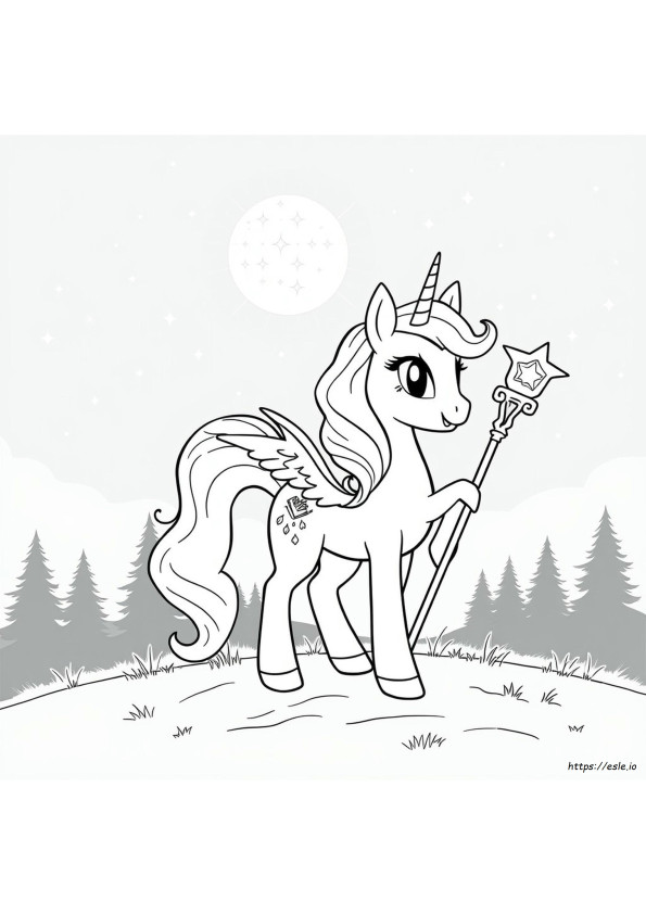 My Little Pony Luna Gambar Mewarnai