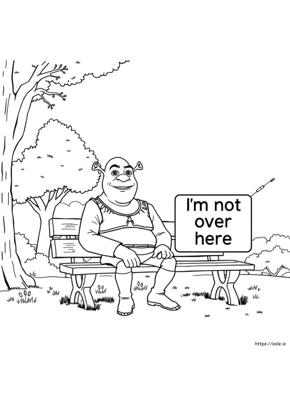 Shrek Meme Halaman Mewarnai