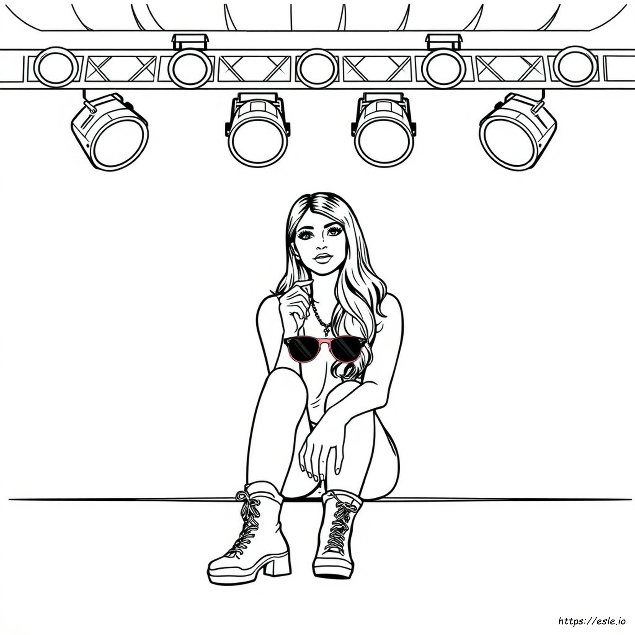 Victoria Justice Coloring Page