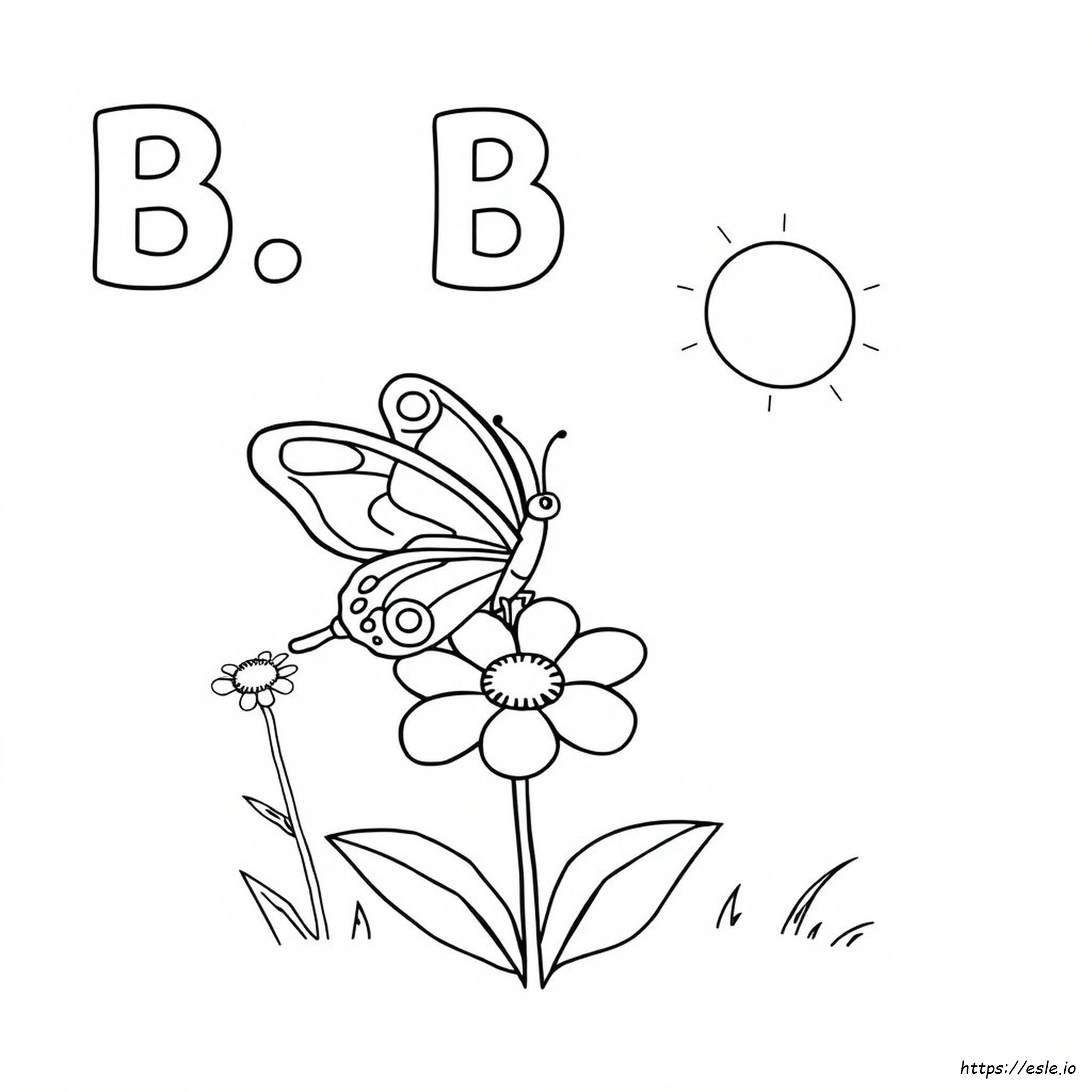 Página Para Colorear De La Letra B
