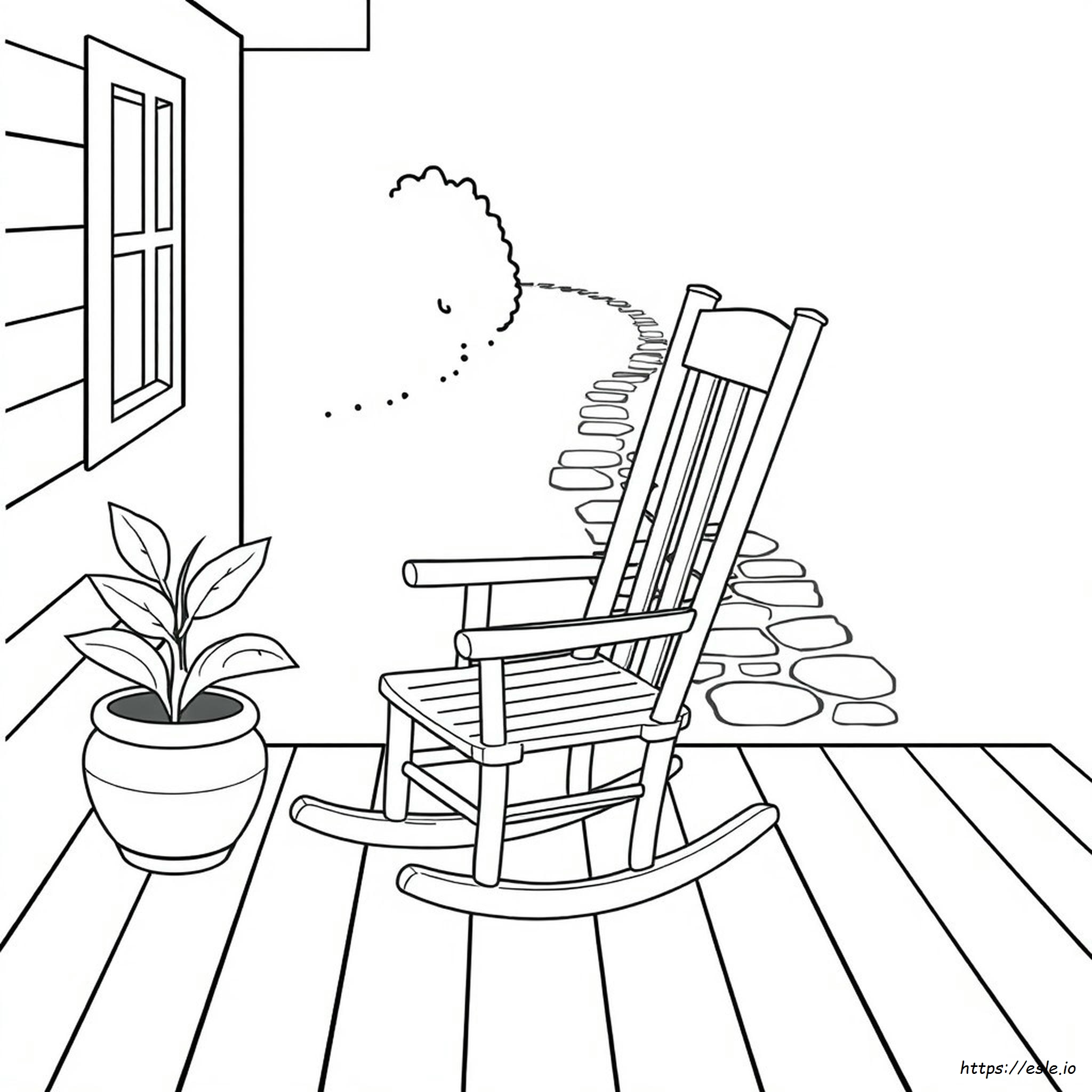 Rocking Chair Coloring Page