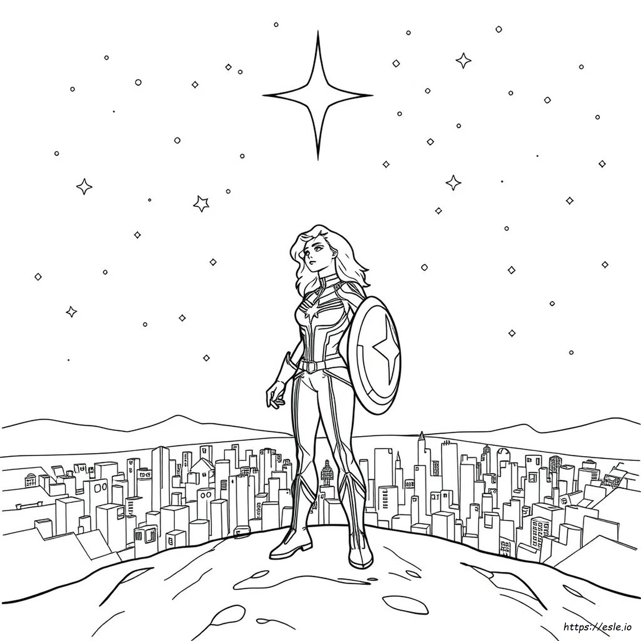 Captain Marvel Disegni Da Colorare