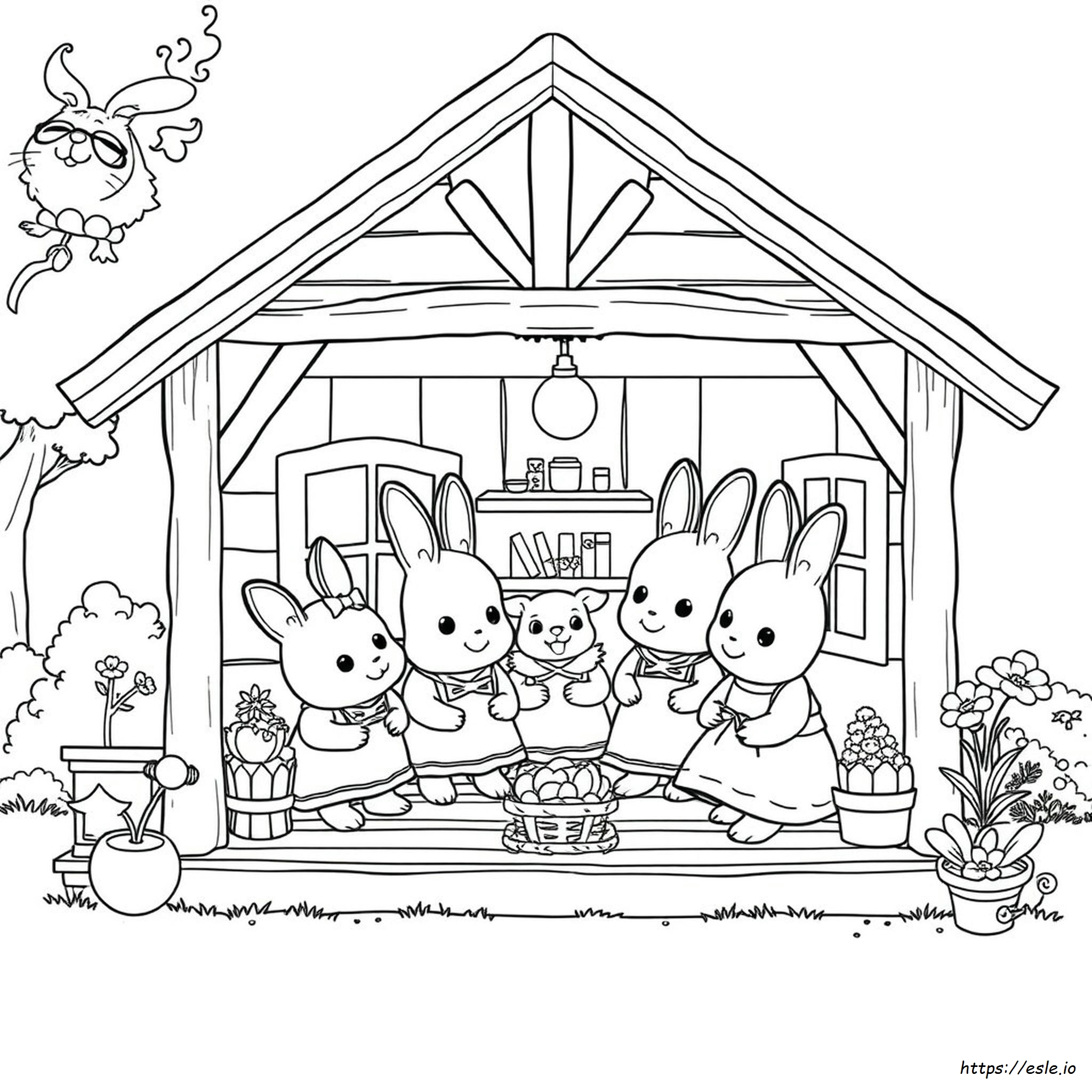 Duże Kolorowanki Sylvanian Families