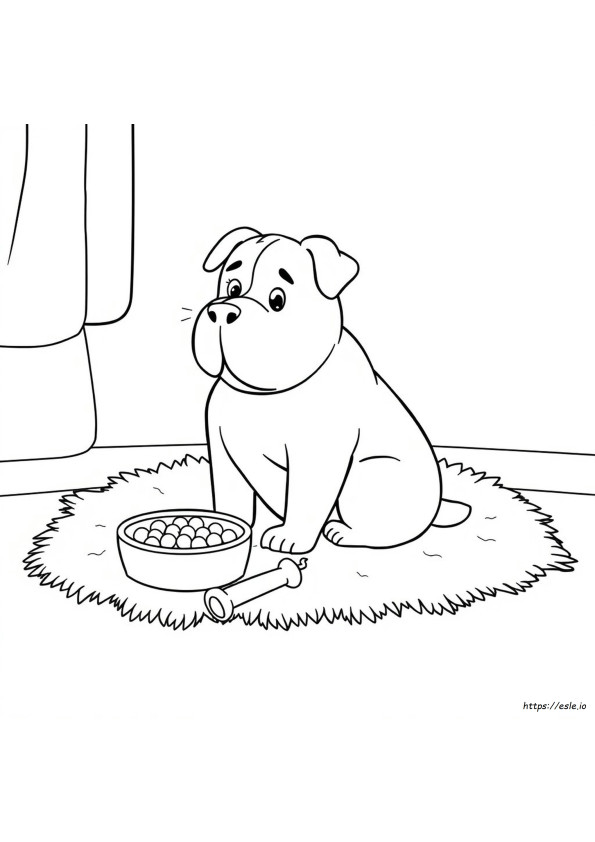 Şişman Köpek Boyama Sayfası