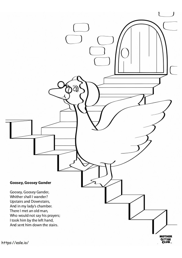 Mother Goose 10 coloring page