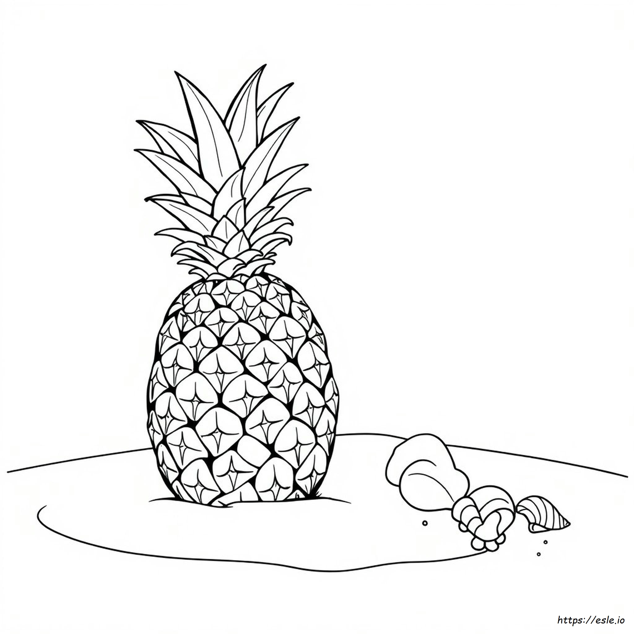 Colouring Pages Of Pineapple