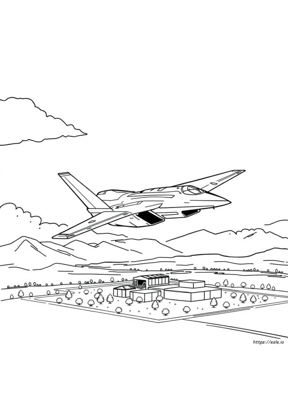 Coloriage F-22