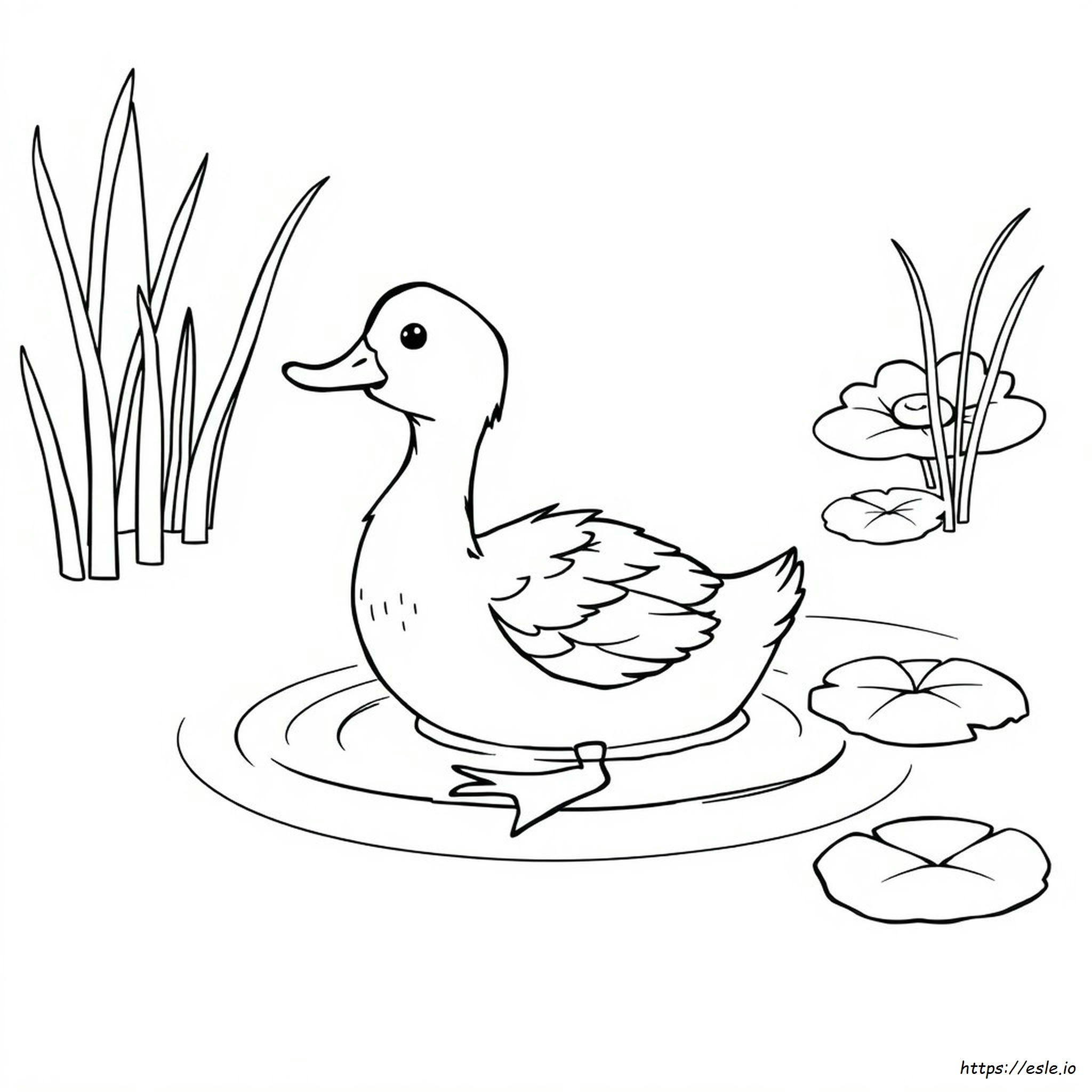 Patito Feo Para Colorear