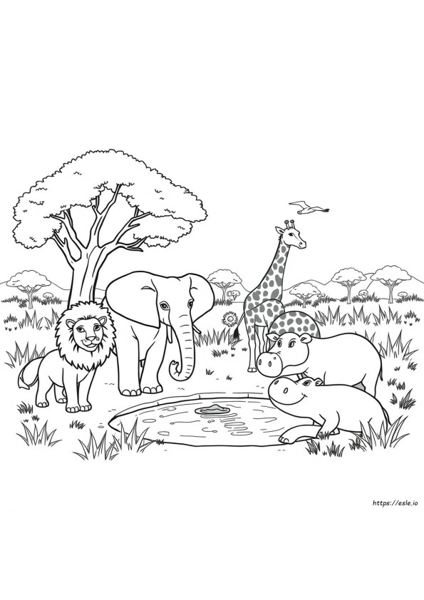 Coloriage Animaux D'afrique