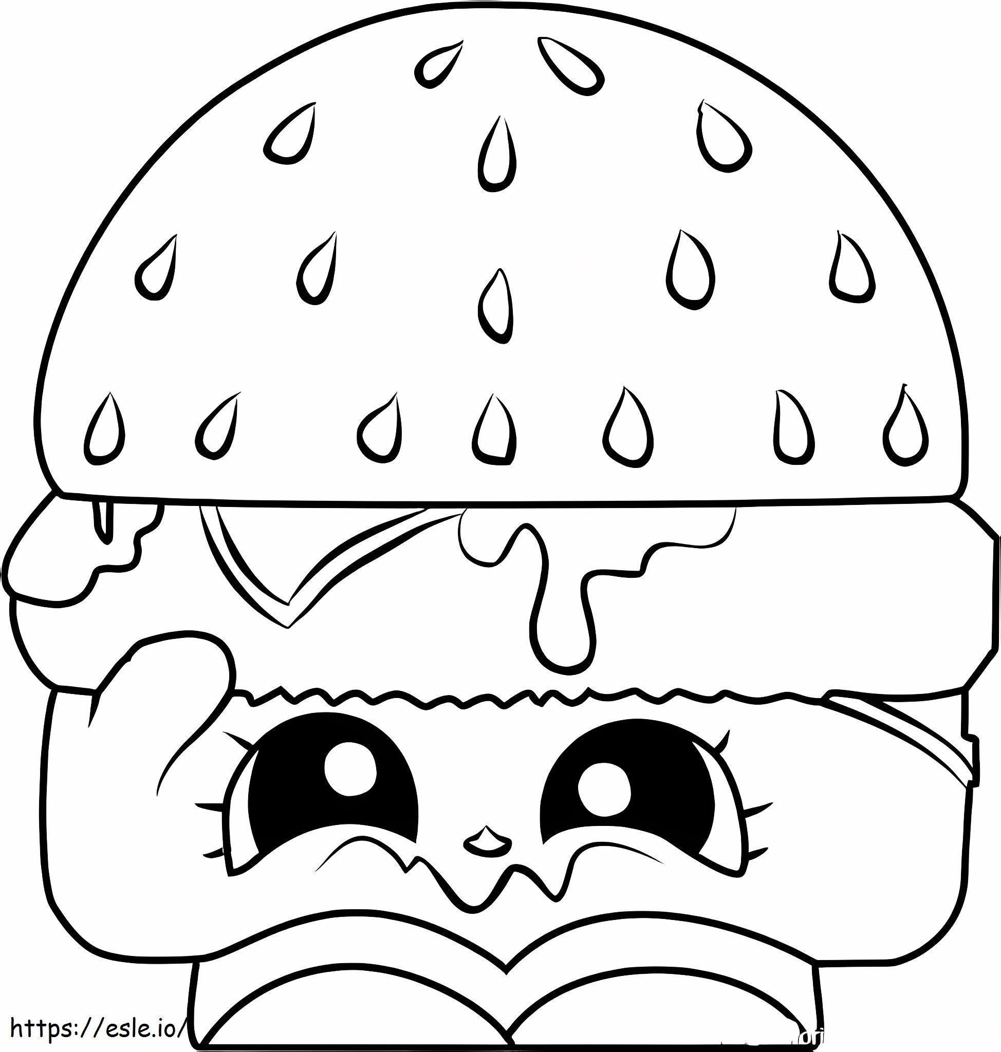 CHEEZEY B Shopkin coloring page