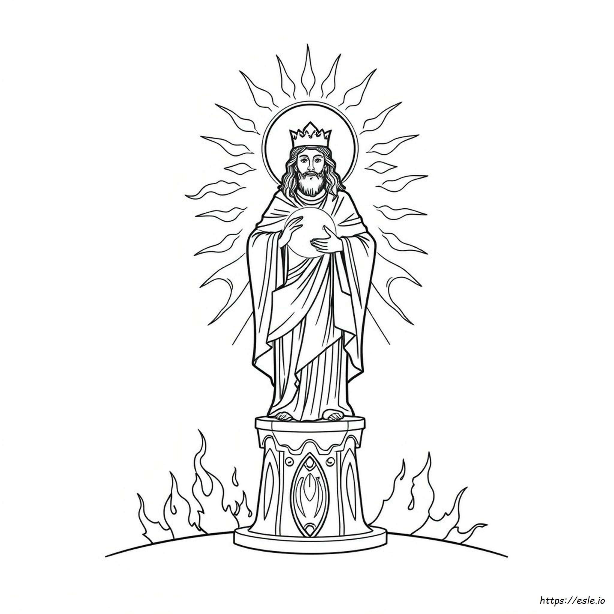 Icono De Teofanía Para Colorear