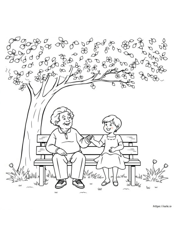 Grandparents Day Colouring In