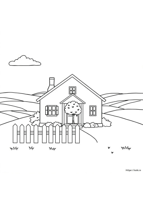 Casa Bianca Da Colorare