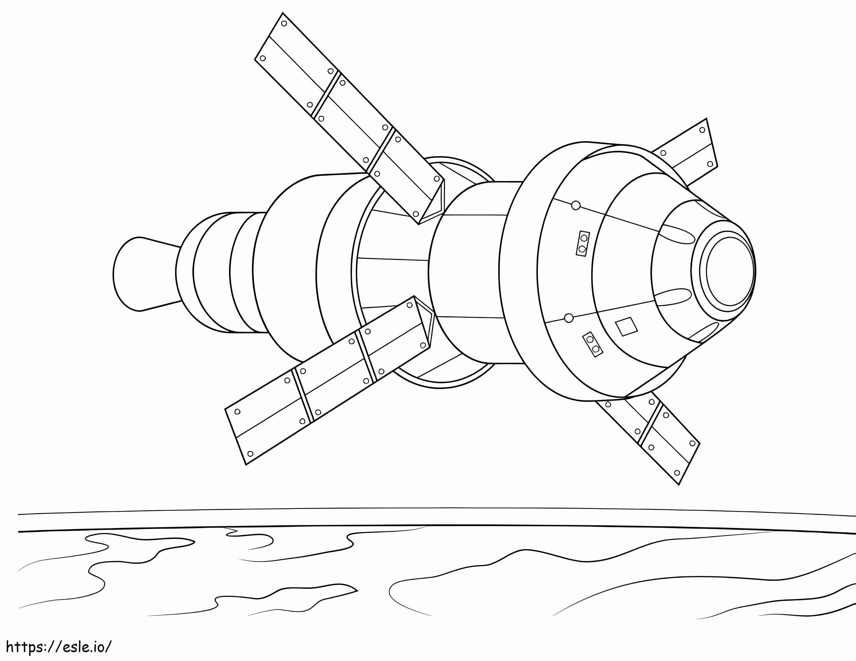  Orion Spacraft A4 para colorir