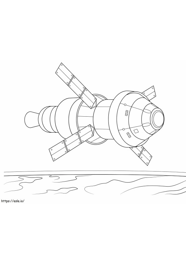 Coloriage  Orion Spacraft A4 à imprimer dessin